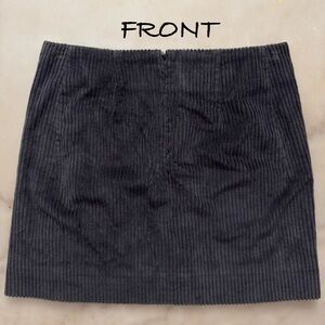 COS | Black Jumbo Corduroy Lined Mini Skirt  Size 4